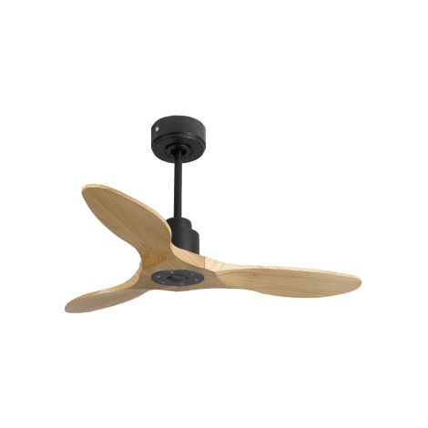 Tenerife Ring - Super destratificateur et ventilateur DC 106 cm noir pales bois clair idéal 10 à 20 m² (1/5)