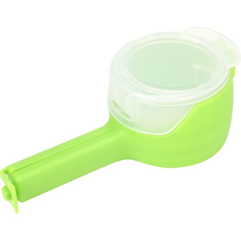 Pince à fermeture pour sacs plastiques, pince de conservation des aliments, outil de cuisine (vert) (1/5)