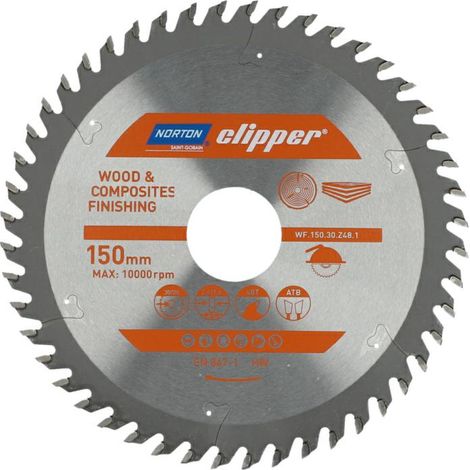 NORTON PIŁA TARCZOWA 150mm x 30mm x 48z DREWNO I KOMPOZYTY ATB (2,6 / 1,6)