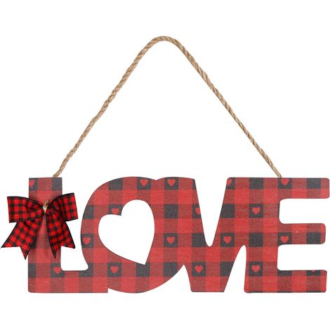 Tableau Chalkboard - Panneau Accrochable En Bois Avec Corde - Pour Décoration Cuisine Mariage Saint-Valentin - 10 x 32 cm - 1 Pièce (1/5)