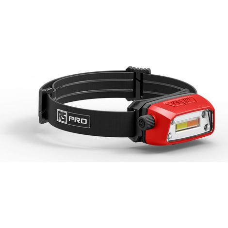 Lampe frontale LED rechargeable RS PRO, 350 lm, Li-polymère ( Prix pour 1 )