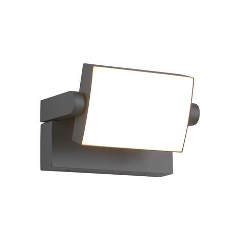 Applique murale exterieure led kansas 10w 1000lm 3000k ip54 anthracite orientable - mantra (1/3)