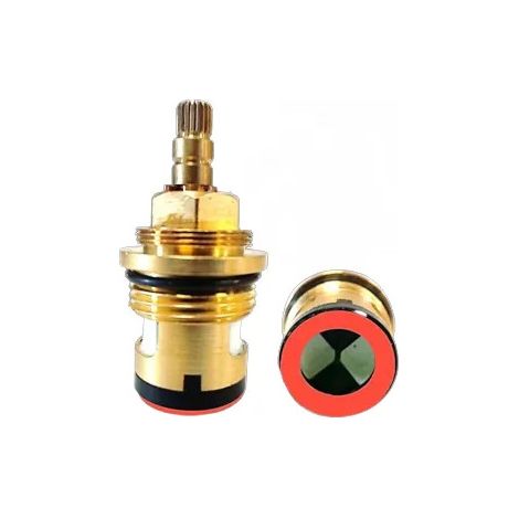 Tête de robinet céramique 1/4 de tour – 20 dents – 20x27 (3/4') – Hauteur 59 mm – Filetage plomberie pour mitigeur