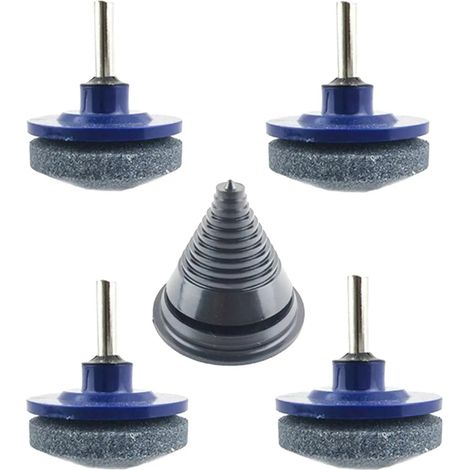 Affûteuse rotative avec lame de tondeuse pour jardin, lot de 4 (1/5)