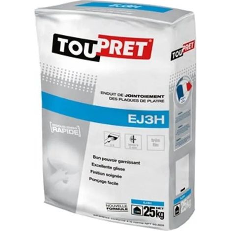 Intonaco per nastri di giunzione Ej3h 25kg - Toupret