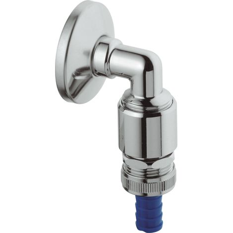 Grohe 41126000 Eggemann Original WAS, Raccordo a gomito per flessibile doccia DN15 con aeratore (1/2)