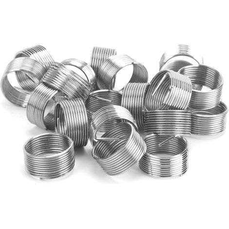 Kit de 20 inserts filetés en acier inoxydable, douilles de réparation M14 x 1 x 1D, écrous réducteurs pour vis (1/5)