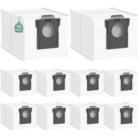 Lot de 10 sacs d'aspirateur X40/X50 Ultra pour aspirateur Dreame X40/X50 Ultra/L10s Pro Ultra Heat, L40 Ultra/L10s Ultra Gen 2/Mova E30 Ultra/P50 Pro Ultra, sac de rechange de grande capacité de 3,2 l (1/4)