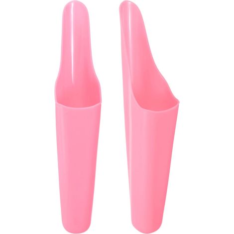 Lot de 2 Pelles à Terreau pour Bonsaï, Cuillères de Jardin en Plastique à Godet pour Repiquage/Plantation de Fleurs/Plantes Grasses, Petits Outils de Jardin Colorés [Rose] (1/5)