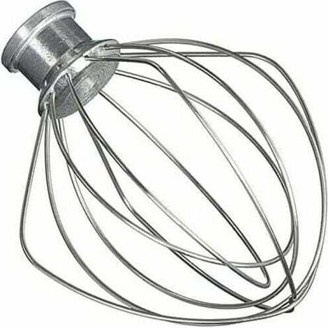 Edelstahl-Schneebesen, kompatibel mit KitchenAid K45WW WP9704329 KSM150 KSM160 K45 KSM90 Küchenmaschinen-Zubehör