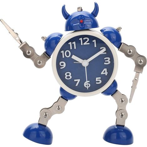 Montre robot moderne pour enfants - Horloge analogique silencieuse à lumière qd (1/5)