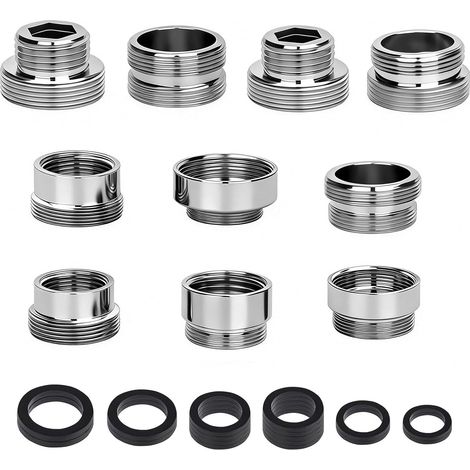 10 Pièces Adaptateur de Robinet d'Évier, Adaptateurs D'aérateur (1/5)