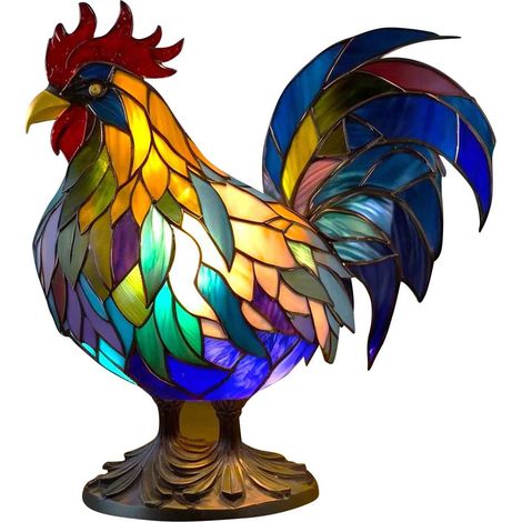 Lampe de table animalière : Lampe dragon rétro en résine teintée, plateau en métal plat, décoration intérieure