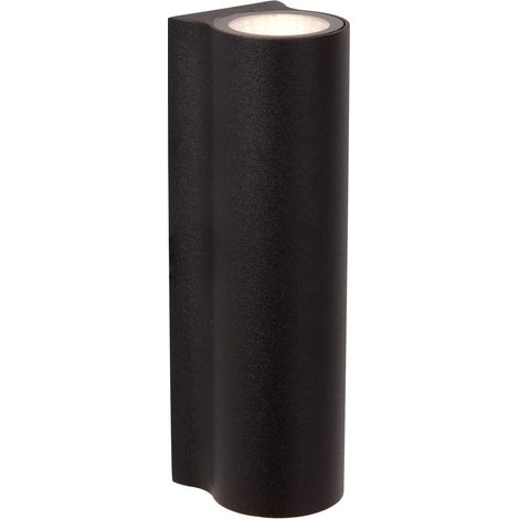 Lucide AKRA - Wandleuchte Innen/Außen - LED - 2x6,5W 2700K - IP54 - Schwarz (1/4)