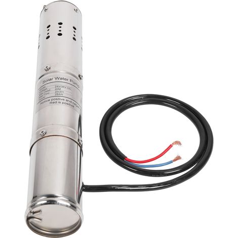 Pompe immergée solaire 24V DC sans balais, moteur à aimant permanent, contrôleur MPPT intégré, modèle S243T30, efficace et fiable. (1/5)