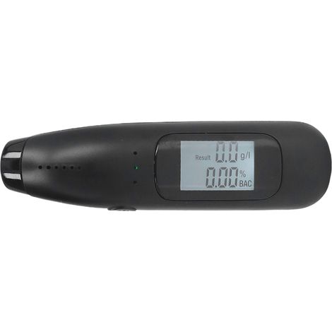 Alcootest rechargeable 06, détecteur d'alcoolémie soufflé professionnel, précision élevée, portable, batterie intégrée, noir japonais. (1/5)