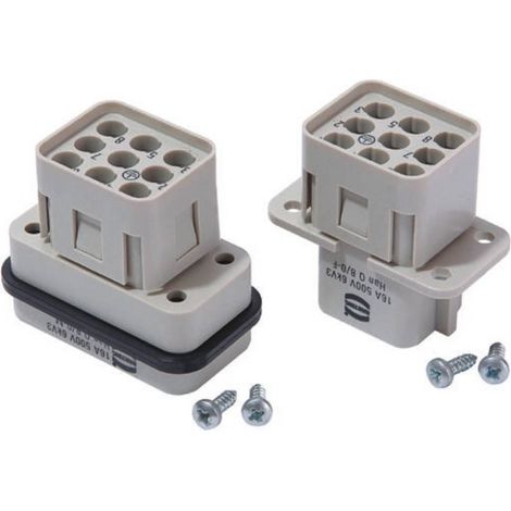 HARTING 09120083101 Insert femelle Han® Q 8 + PE à sertir 1 pc(s) (1/3)