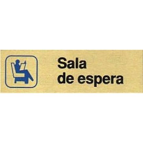DUVER placa aluminio oro 150x45''sala de espera , 0UNIDADES