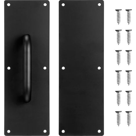 304 Stainless Steel Commercial Door Handle with Wide Plate for Sliding Doors and Wood Interior Pull Handle with Screw for Industrial Use (1/5)