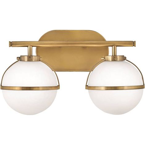 Elstead Hinkley Hollis Lampada da parete per bagno Heritage Ottone, IP44 (1/5)