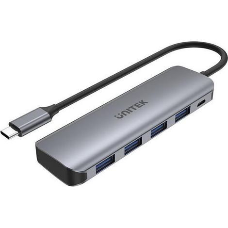 Unitek H1107A hub de interfaz USB 3.2 Gen 1 (3.1 Gen 1) Type-A 5000 Mbit/s Gris (1/3)