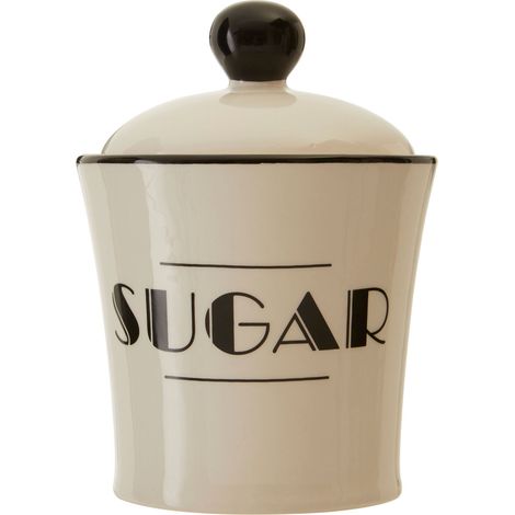 Interiors By Premier Decorative Sugar Canister,Dolomite Kitchen Container With Domed Lid,Stylish Sugar Canister For Daily Use (1/5)