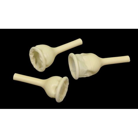 25 sachets urinaires en caoutchouc pour homme, cathéter externe jetable, lot de 25 avec bande mousse de serrage, taille moyenne 25 mm (1 pouce) (1/5)