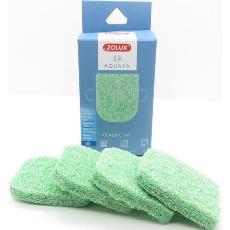 Filtro per la classica pompa 80, filtro CO 80 C schiuma di fosfato x 4. per acquario. (1/5)
