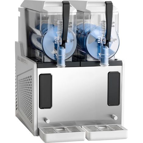 Mophorn Slush Maschine 2 x 3 L, 450 W Eisgetränke-Zubereiter ohne Eis, Elektrische Margarita-Maschine mit Reinigungsfunktion, Ideal für Frozen Margaritas, Frappés, Milchshakes und Shakes