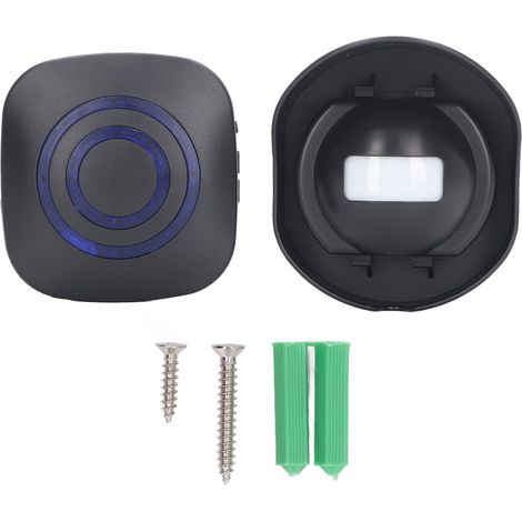 Wasserdichte, kabellose Türklingel mit Einfahrtserkennung, einstellbarer Musiklautstärke, 360°-Drehung und 110–240-V-US-Stecker (1/5)