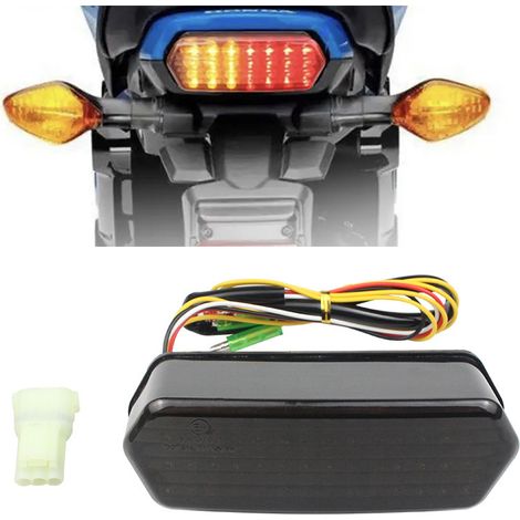 Modifikationen an Motorradteilen: LED-Bremslichter, Tagfahrlichter und Rücklichter mit Blinkern für CBR650F. (1/3)