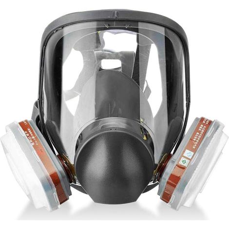 Masque De Protection, Masque Complet 16 En 1 Anti - Poison En Silicone Pour La Peinture, Les Insecticides, La Protection Contre L'ammoniac (1/5)