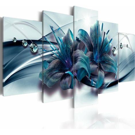 Tableau lys bleu - 200 x 100 cm (1/4)