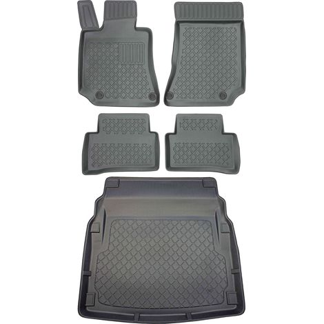 Juego de alfombrillas para coche y maletero para Mercedes Clase E W212 Sedán (marzo de 2009 a marzo de 2016). (1/5)
