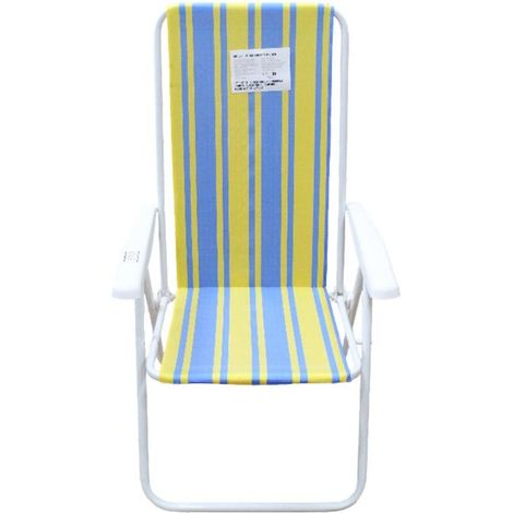 EREDU sillon 5 posiciones nylon 311/n amarilla/azul , Sillón de 5 posiciones de nylon 311/N amarillo y azul, un asiento versátil y práctico diseñado para disfrutar de momentos de d (1/2)
