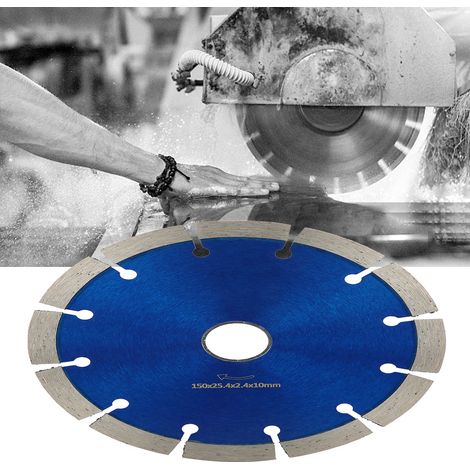 Disque diamanté pour meuleuses d'angle, disque à tronçonner pour marbre et béton, 150 mm (1/5)
