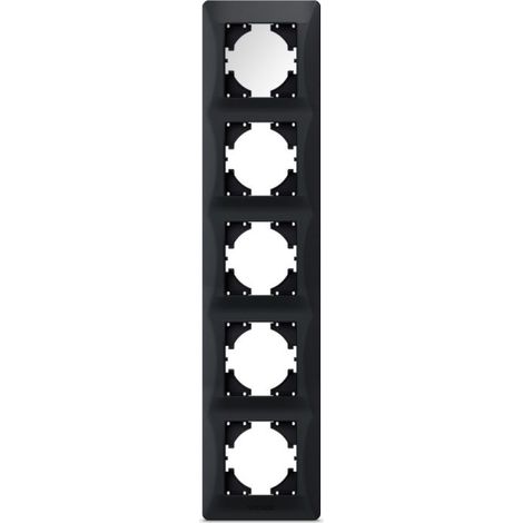 Cadre vertical 5 places noir et graphite videx binera