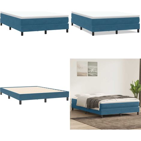 Sommier à lattes de lit sans matelas 160x210 cm velours - Lit sans matelas - Sommier velours (1/5)