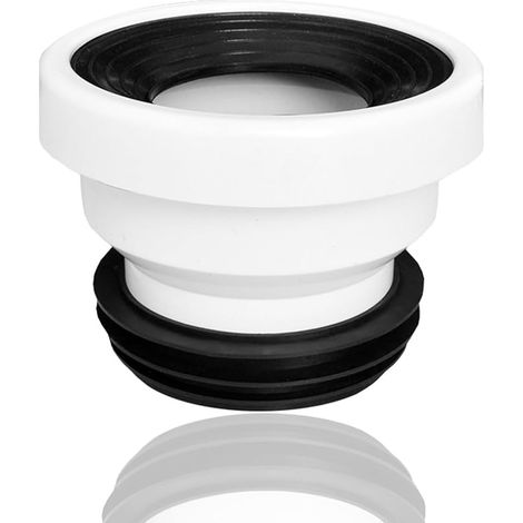 Tuyau de raccordement de toilette compensé, buse en plastique excentrique à angle rigide, drainage, raccord de toilette excentrique droit (1/2)