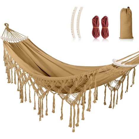 Boho-Hängematte für Garten, Camping, Terrasse und Patio