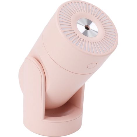 Tragbarer Mini-USB-Luftbefeuchter, automatischer, rotierender, superleiser, kleiner Tisch-Luftbefeuchter mit Kaltnebel für Schlafzimmer, Büro, Auto, Reisen, Rosa (1/5)