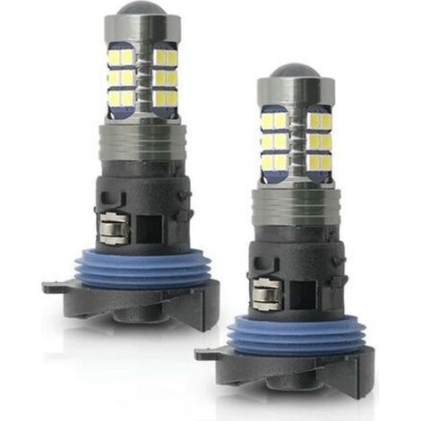 2 pièces HP24W LED ampoules de feux de jour avec base DRL ampoule de lumière du jour pour Peugeot 3008 5008 2009-2016 Citroen C5 2008-2017 Led DLR ampoules de lampe de stationnement