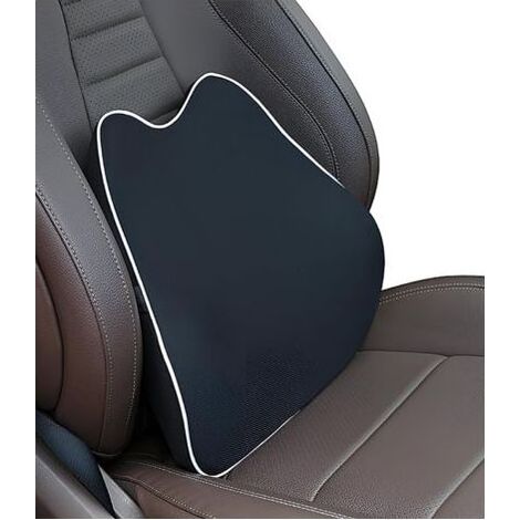 Coussin Lombaire - Mousse Memoire De Forme - Maille Respirante - Pour Voiture Bureau Fauteuil Roulant - 1 Piece (1/5)