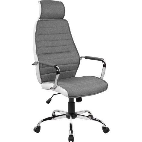 Sedia girevole QZY-41H grigio/bianco