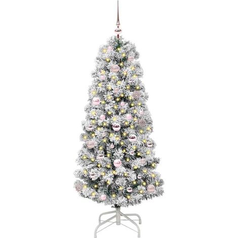 Sapin de Noël，Arbre de Noël Artificiel à Branches Articulées 150 cm CFW98990 (1/5)