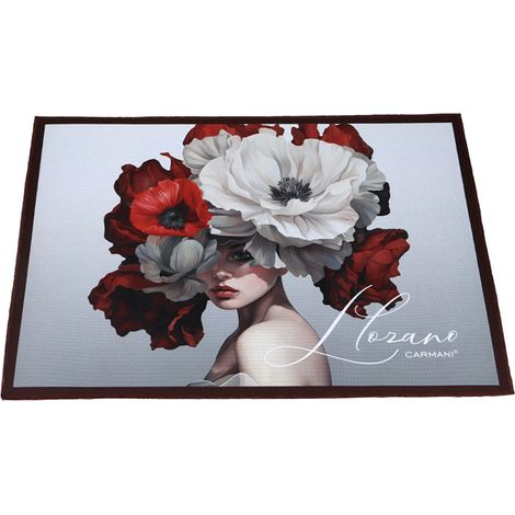 Carmani, mantel individual de plástico - lozano/Flores en la cabeza (1/2)