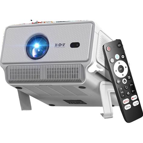 Proyector, 1200 lúmenes ANSI, relación de contraste 20000:1, resolución óptica de 1920x1080 ppp, corrección trapezoidal automática de ±50°, peso 2,6 kg. (1/5)
