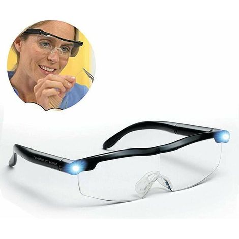 Lesebrille – Lupe mit LED-Licht, 160 % Vergrößerung, zum Lesen, für alle Präzisionsarbeiten, Nähen, Reparaturen, Uhren und Basteln (1/4)