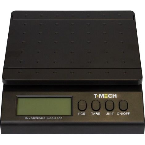 T-Mech - Balance Postale en Noir 4 Modes Écran LCD pour Pèser Lettres, Colis, Paquets, Boîtes et Tubes (1/5)