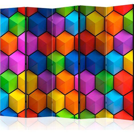 Paravento - Rainbow Geometry II [Room Dividers] - 225x172 (1/4)
